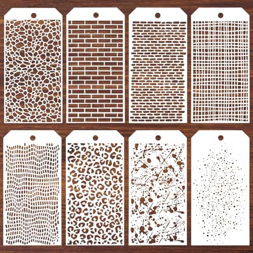 8 Pcs Journal Stencils Bullet Dotted Journals Supplies Planner Stencil