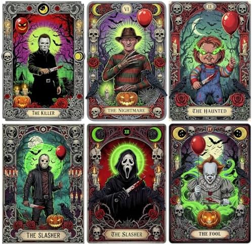 6 Pack Horror Diamond Art Kits for Adults,Diamond Painting Kit for Beginner