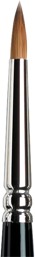 Winsor & Newton Series 7 Kolinsky Sable Miniature Watercolor Brush - Short Handle Round #5 | The World's Finest Watercolor Brush, Kolinsky Sable Hair, Rust-proof, Seamless Nickel Plated Ferrules, Hand-Made in England