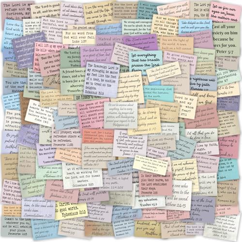 Bible Verse Stickers, Vintage Christian Quotes (180 PCS Unique (Full Set))