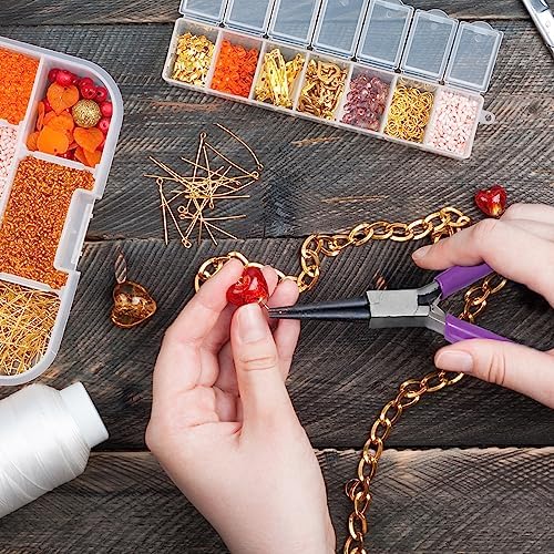 URSKYTOUS 3Pcs Jewelry Pliers Set Jewelry Making Pliers Tools Kit Include Jewelry Making Needle Nose Chain Nose Round Pliers Wire Cutter for Bracelet Beading DIY Craft Jewelry Making Supplies