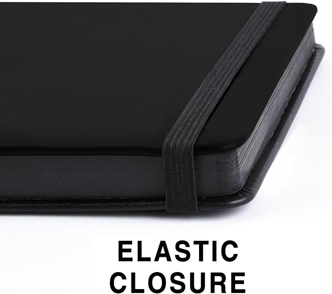 5x5 Inch Black Paper Sketchbook,Small Hardcover Mixed Media Sketch Pad