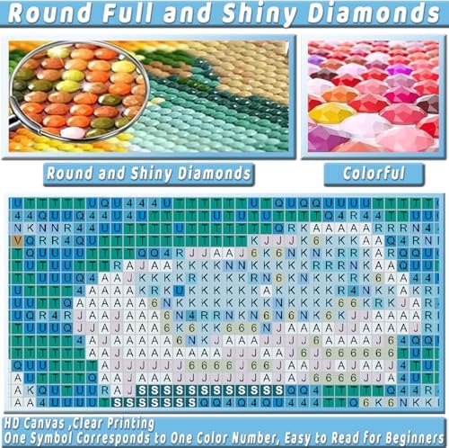 Square Diamond Art Kits for Adults Cute Diamond Painting Kit for Beginner