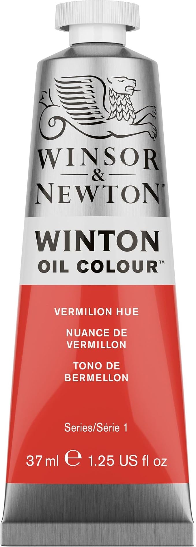 Winsor & Newton Winton Oil Color, 37ml Tube, Vermilion Hue | Artist pigments, Durable, Lightfast, Permanent, Uniform Consistency, Great Pigment Load