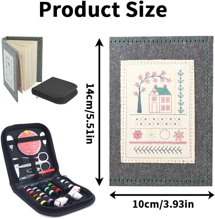 2026 New Embroidery Stitch Book Kit Portable All-Scenario Embroidery Stitch Book Comes with a Complete Toolkit The Perfect Choice for Beginners in Handicrafts (2 PCS)