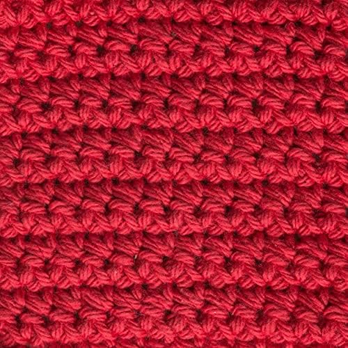 Lily Sugar'n Cream Cone Cotton Yarn for Dishcloths, Red