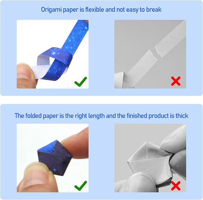 2240 Sheets Origami Star Paper Strips, Starry Sky Constellations DIY Crafts