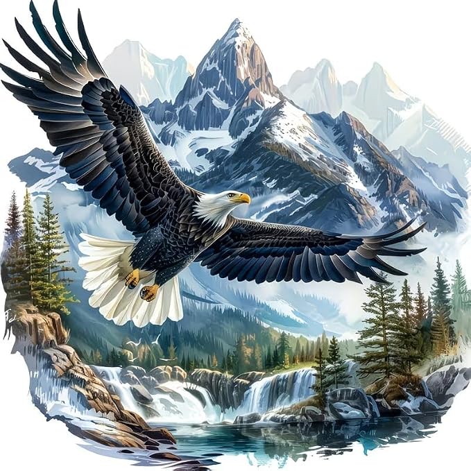 ijbnhd Eagle Diamond Art Kits for Adults 14x14in