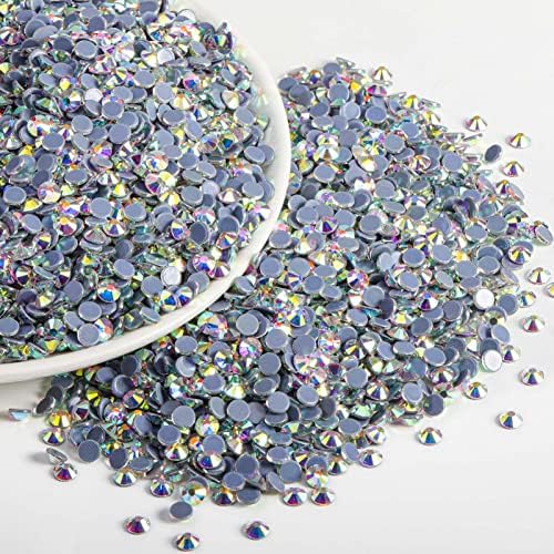 Beadsland Hotfix Rhinestones Bulk, Crystal AB, SS8, 14400pcs
