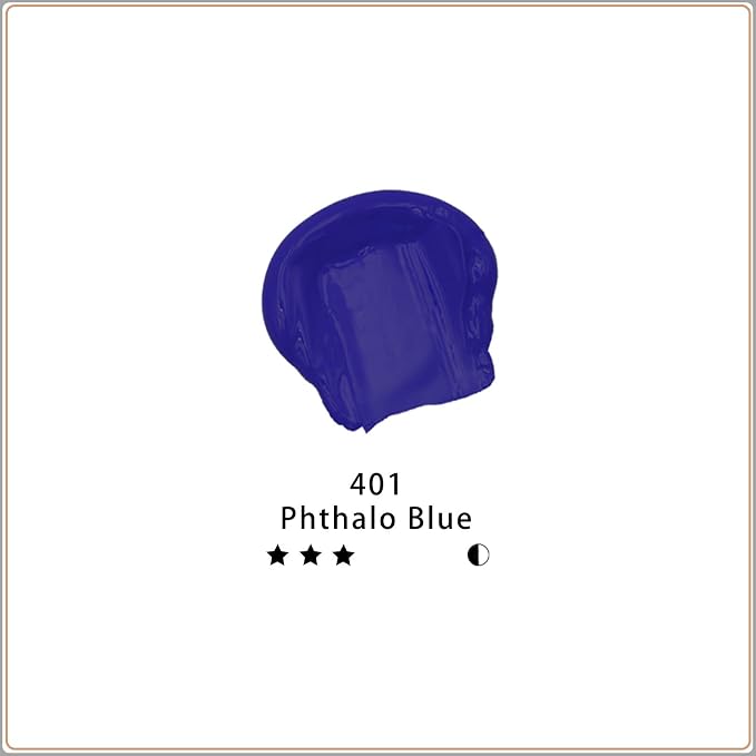 Artecho Blue Acrylic Paint, Phthalo Blue Paint (120ml / 4.05oz) Tubes, Art Craft Paints for Canvas, Rock, Stone, Wood, Fabric, Art Supplies | Semi Glossy Finish, High Pigment Rich Color Craft Paint for Canvas, Rocks, Wood, Fabric, Ceramic, Non-Toxic