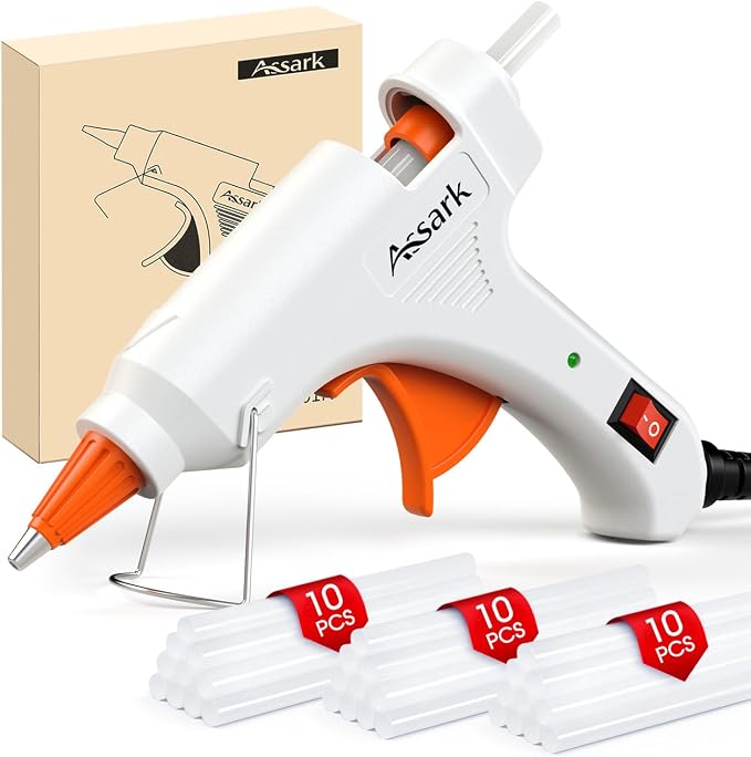 Assark 30W Mini Hot Glue Gun Kit with 30 Glue Sticks