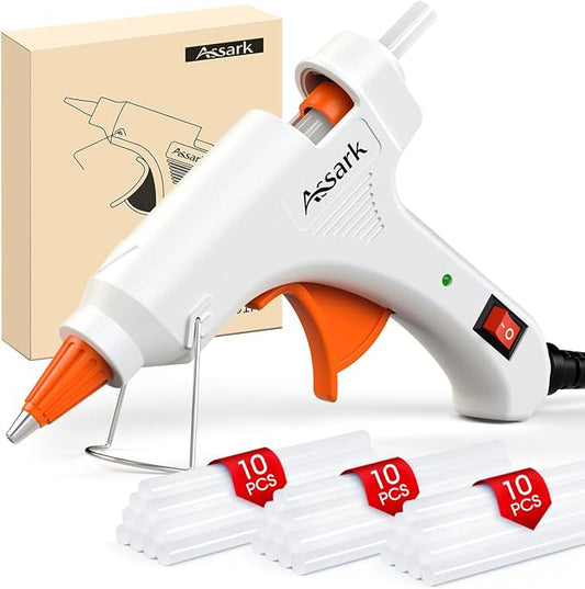 Assark 30W Mini Hot Glue Gun Kit with 30 Glue Sticks