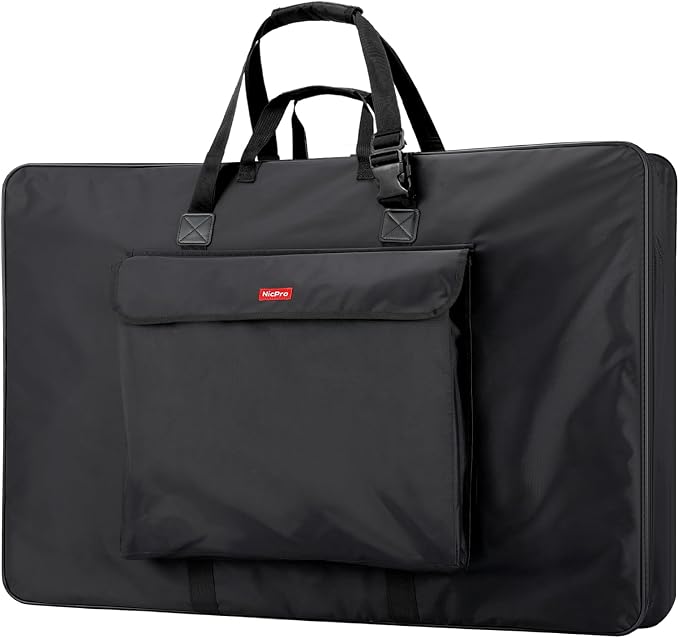 Nicpro Large Art Portfolio Bag 36 x 48 in, Nylon Artist Storage Case