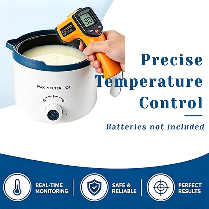 Ksedcon Electric Wax Melting Pot with Spout for Candle Making 50 fl oz | Small Candle Makers with Infrared Thermometer, Digital Scale(No Battery), Heat Gun, Candle Making Supplies for DIY Making