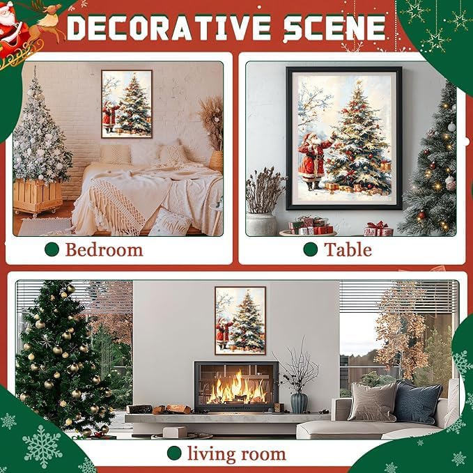 Christmas Diamond Art Kits for Adults,Christmas Tree Diamond Painting