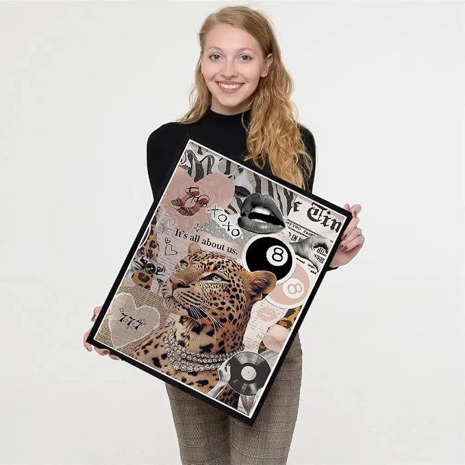 Fashion Leopard Square Diamond Art Kits for Adults Diamond Painting Kit