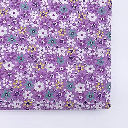 Cotton Fabric DIY Making Supplies Quilting Patchwork Fabric Fat Quarter Bundles DIY for Quilting Cotton Patchwork Cushions (Color Mixing, 20" x 20")