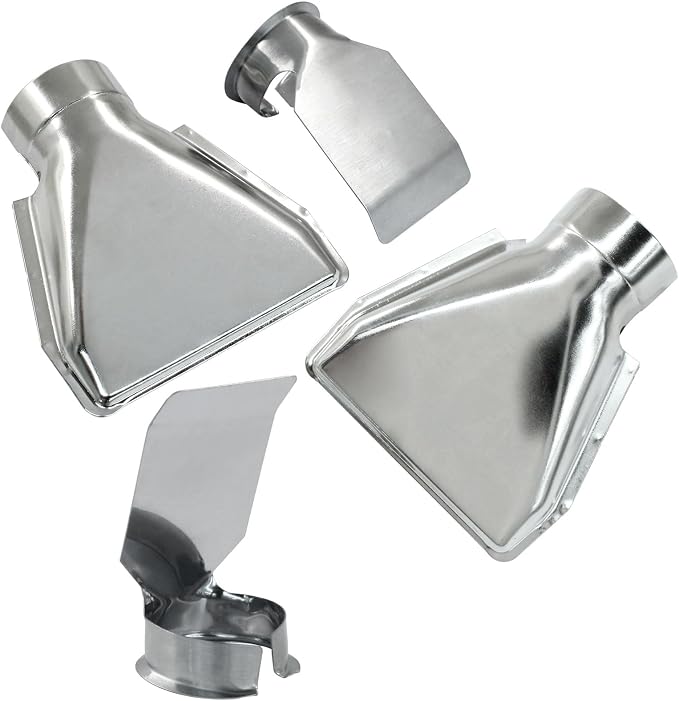 4Pcs Heat Gun Nozzle Kit, Stainless Steel, Style 1