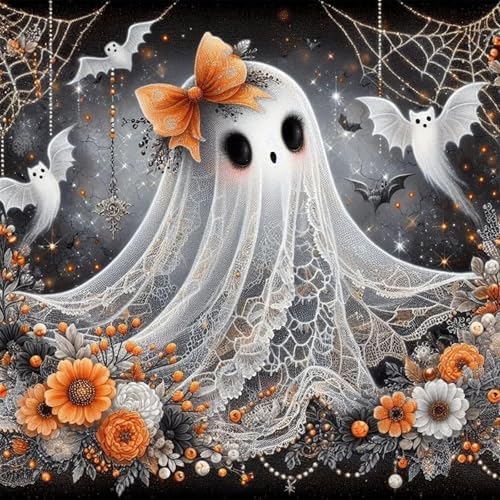 Xylogist Halloween Diamond Art Kits for Adults 14x14 Inch