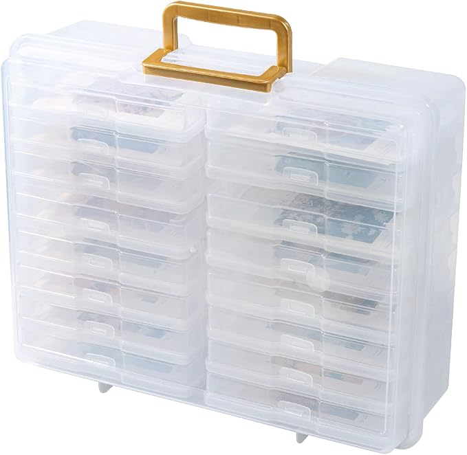 novelinks Photo Storage Box and 16 Inner 4" x 6" Photo Storage Containers
