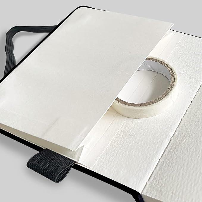 Watercolor Paper Sketchbook,5"x5" 20 Sheets 140lb/300gsm Heavyweight Paper