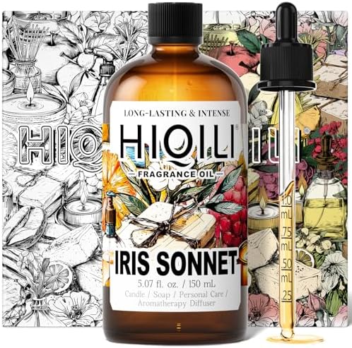 HIQILI Iris Sonnet Fragrance Oil for Diffuser, Balm & Linen Spray Making