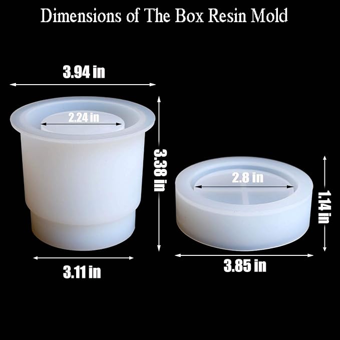 MOUGIGI Resin Molds - Bottle & Jewelry Box Molds for DIY Resin Decoration