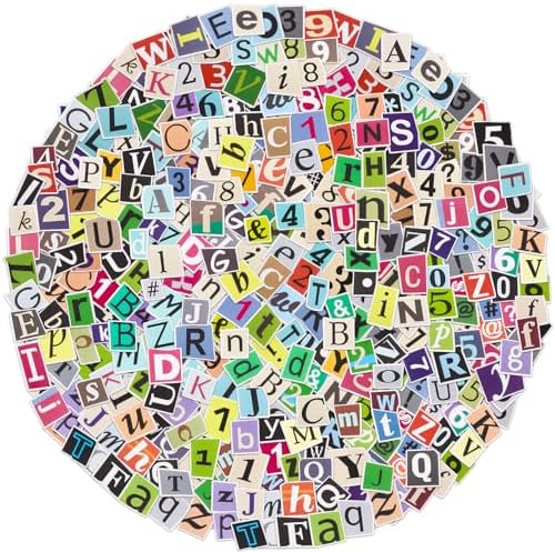 400Pcs Alphabet Letter Stickers, Waterproof for Scrapbook, Notebook
