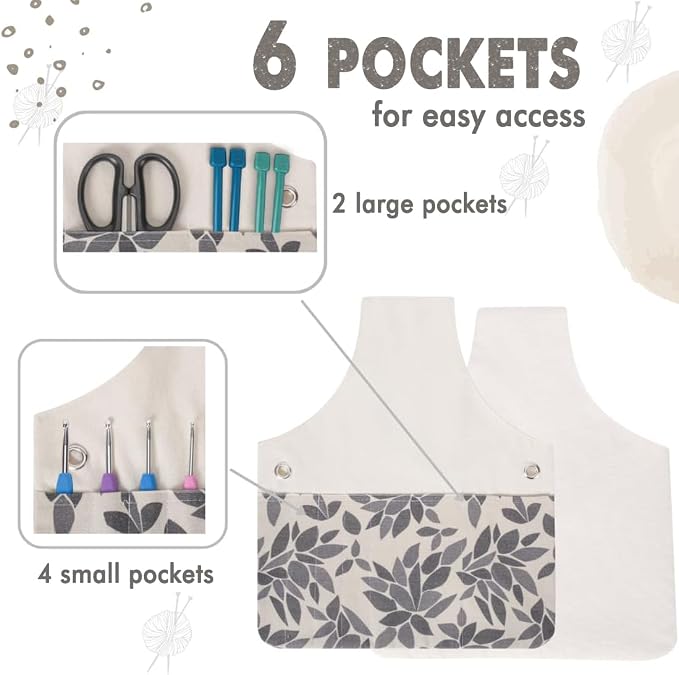 TOGETRUE Yarn Bag, Knitting Crochet Tote Bag, Yarn Storage Bag Organizer