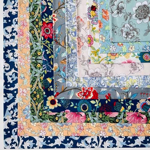 8"x8" 50pcs Cotton Fabric Squares for Sewing Quilting Supplies-Morris B