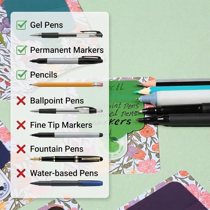 Mr. Pen- Plastic Transparent Bible Sticky Notes, 10 Pads, 200 Sheets