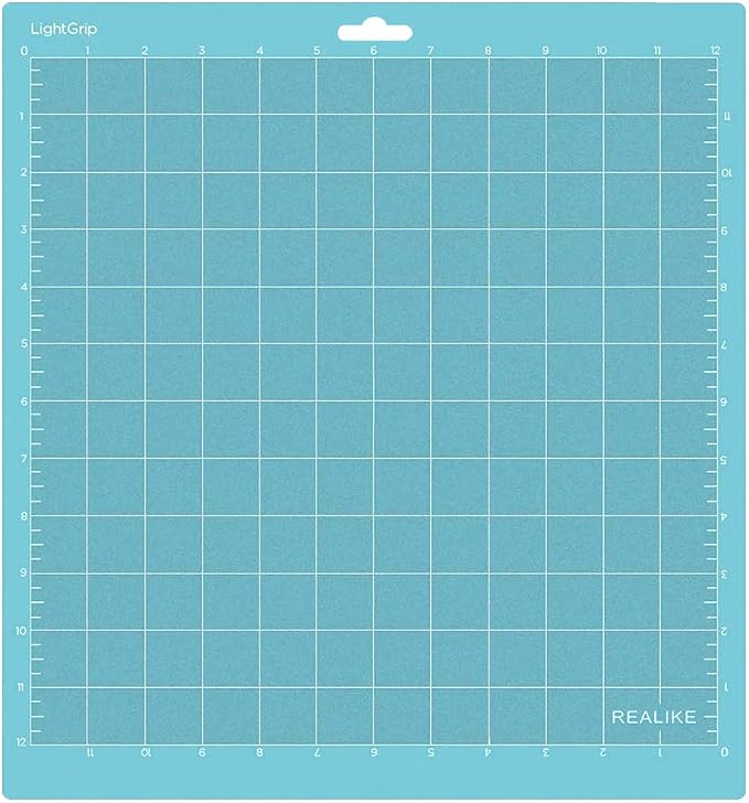 REALIKE 12X12 Lightgrip Cutting Mats for Silhouette Cameo 5/4/3/2/1(3 Mats) Gridded Adhesive Non-Slip Cut Mat for Crafts, Quilting, Sewing, Scrapbooking and All Arts
