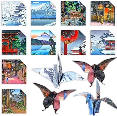 Origami Paper 6x6" Double Sided 50 Sheets 10 Colors Origami Kit,Craft Paper