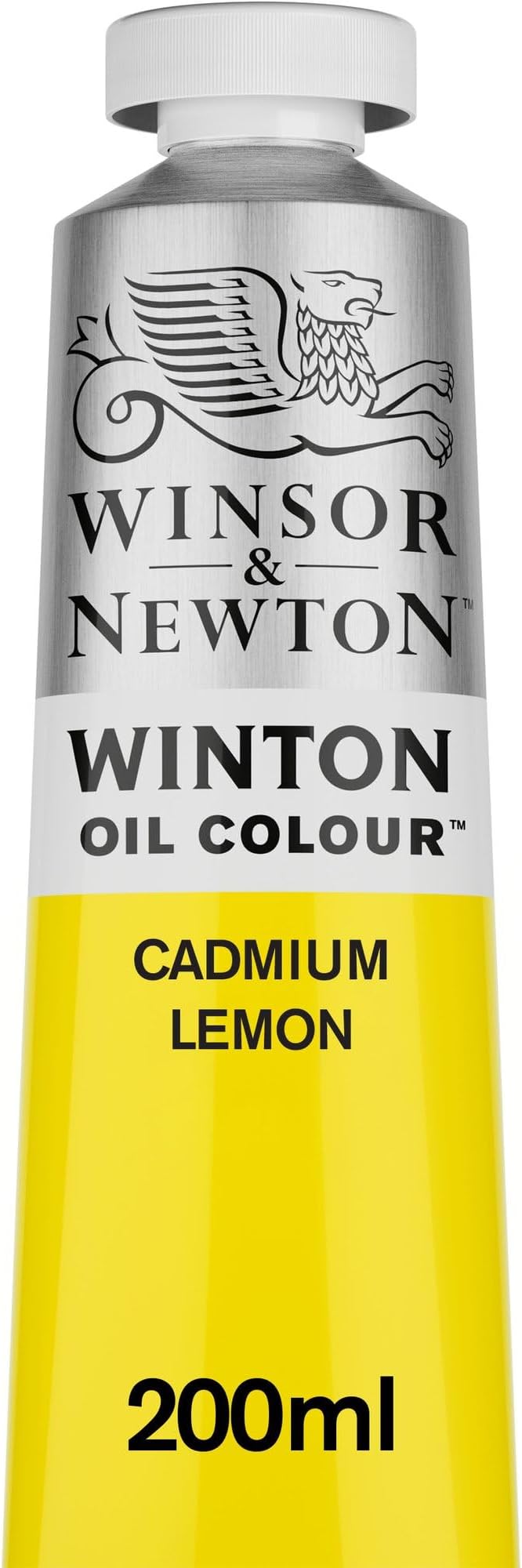 Winsor & Newton Winton Oil Color, 200ml Tube, Cadmium Lemon | Artist pigments, Durable, Lightfast, Permanent, Uniform Consistency, Great Pigment Load