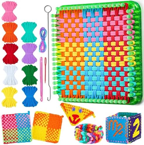 REENLIV Upgraded Weaving Loom Kit Toys for Kids & Adults, DIY Arts & Crafts