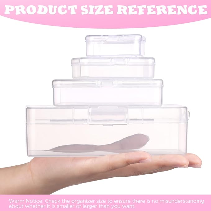 Bead Organizers and Storage, 56 Pcs Small Plastic Containers with Lids