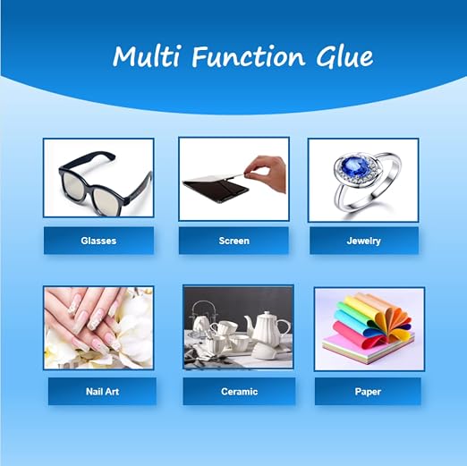 B-7000 Adhesive Multi-Function Glues,Super Glue Suitable for Phone Screen Repair,Wooden,Jewelery,1 Pack (15ML*2)