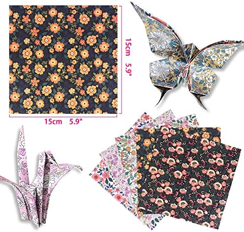 Origami Paper 6x6" Double Sided 50 Sheets 10 Colors Origami Kit,Craft Paper