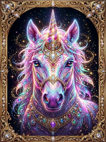 mrpwnle Diamond Art Kits for Adults, Unicorn Diamond Painting