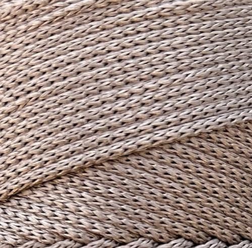 Polyester Macrame Cord 2mm x 251 Yards, 100% Polypropylene Premium Macrame Rope, Colorful Yarn Crochet Macrame Bag Craft for Wall Hangers, Bags, Bottom Plates, Carpets (Mink, 1 Skein)