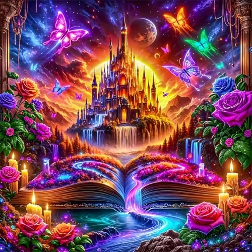 YOLENIX Fantasy Wonderland Diamond Art Kits for Adult Diamond Painting Kit