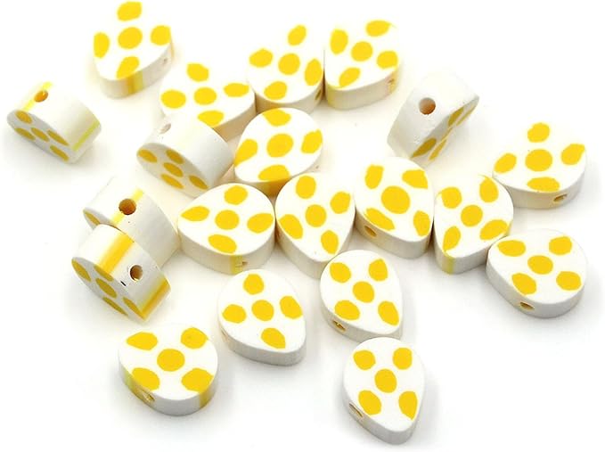 100 Pcs Easter Egg Polymer Clay Beads Mixed Heishi Spacer Beads Supplies for DIY Bracelet Earring Necklace Jewelry Making