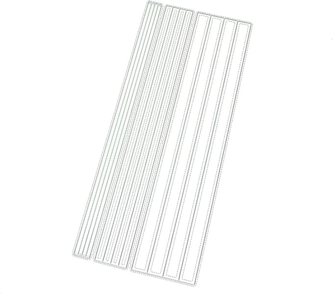 Scrapbooking Die-Cuts, Strips Frame Metal Cutting Dies for Card Making, Paper Craft Punch Template, Background Embossing Stencils, DIY Album Décor (Strip Set-21.3x8.9cm)