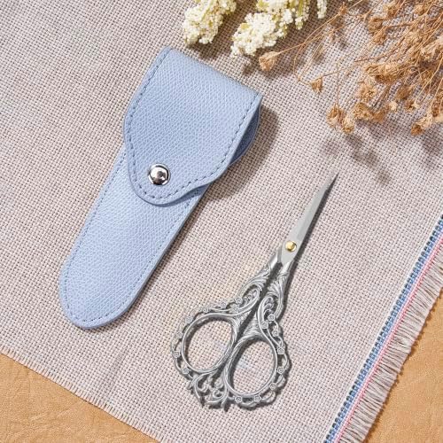 Embroidery Scissors,4.6" Sharp Tip with Premium Leather Sheath