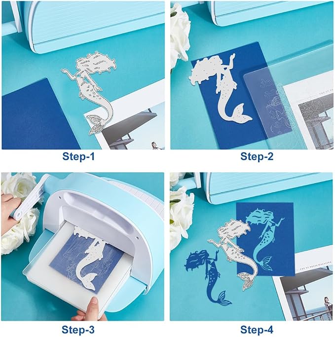 UNICRAFTALE 22Pcs Ocean Mermaid Cutting Dies for Summer DIY Crafts