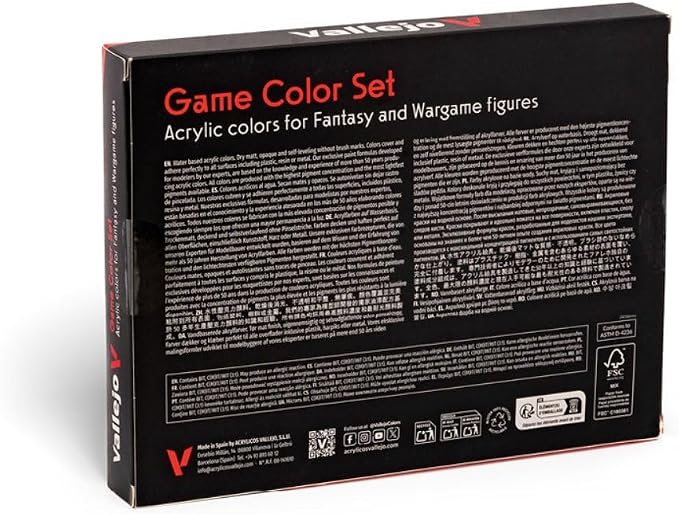 Vallejo - Game Color Advenced Set | Advenced Set for Fantasy and Wargame Figures | 16 Bottles x 18 ml (0.60 fl.oz.)