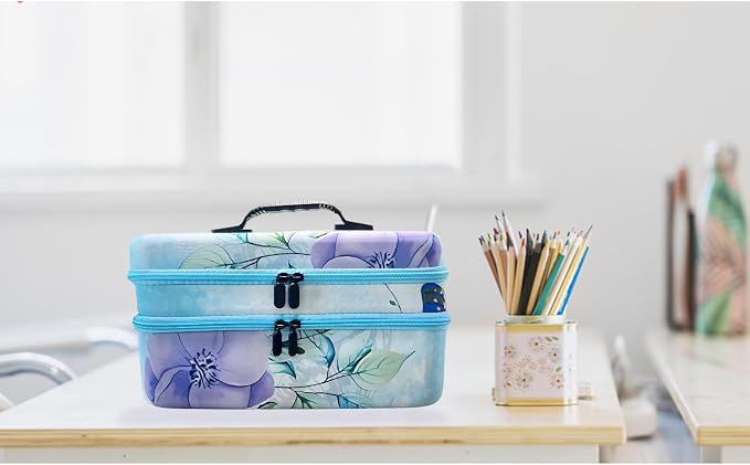 240 Slot Diamond Painting Storage Containers | Blue 240-slot storage box with tools & accessories for diamond art