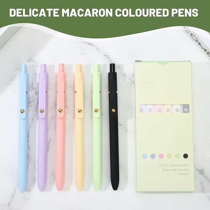 Ddaowanx Colored Gel Pens Set,0.5mm Retractable Quick Dry Ink Pens Bulk