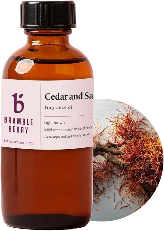 Brambleberry Cedar and Saffron Fragrance Oil | Woody Scent for DIY Candles
