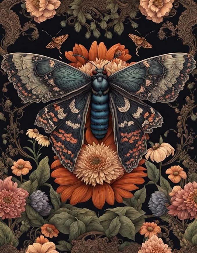 Yunruily Paint by Numbers Kits for Adults - Vintage Butterfly Adult Paint by Number Kits on Canvas,Paint by Number for Adults for Gifts Home Wall Decor 16x20inch